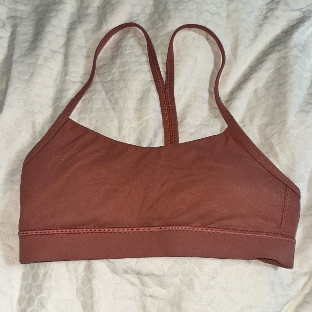 Lululemon Brown Sports Bra Seamless Design